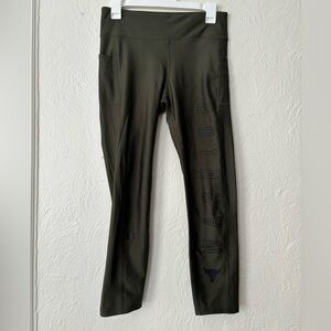 Project Rock Under Armour Leggings - Dark Green